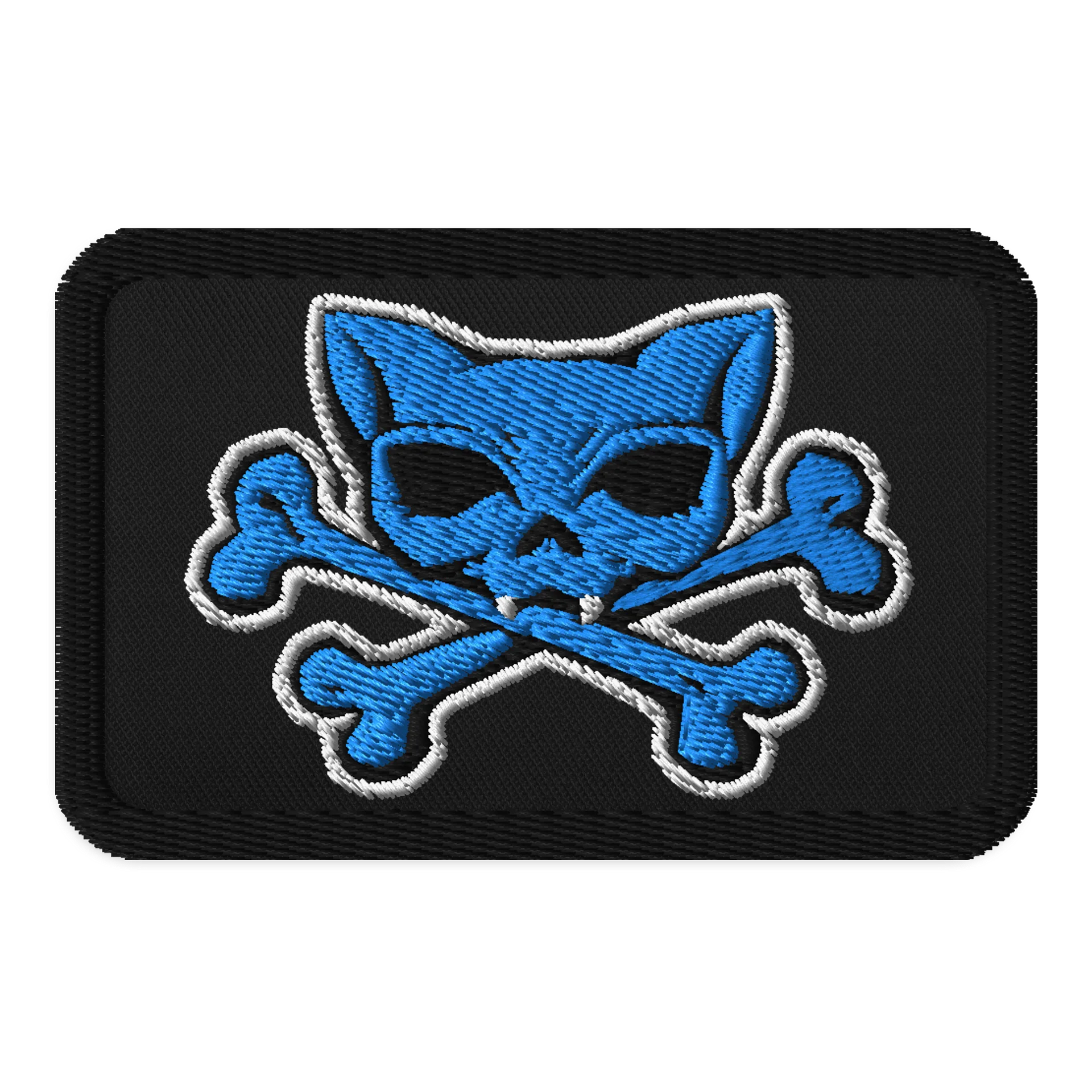 Blue Kat Skull Patch product image (1)