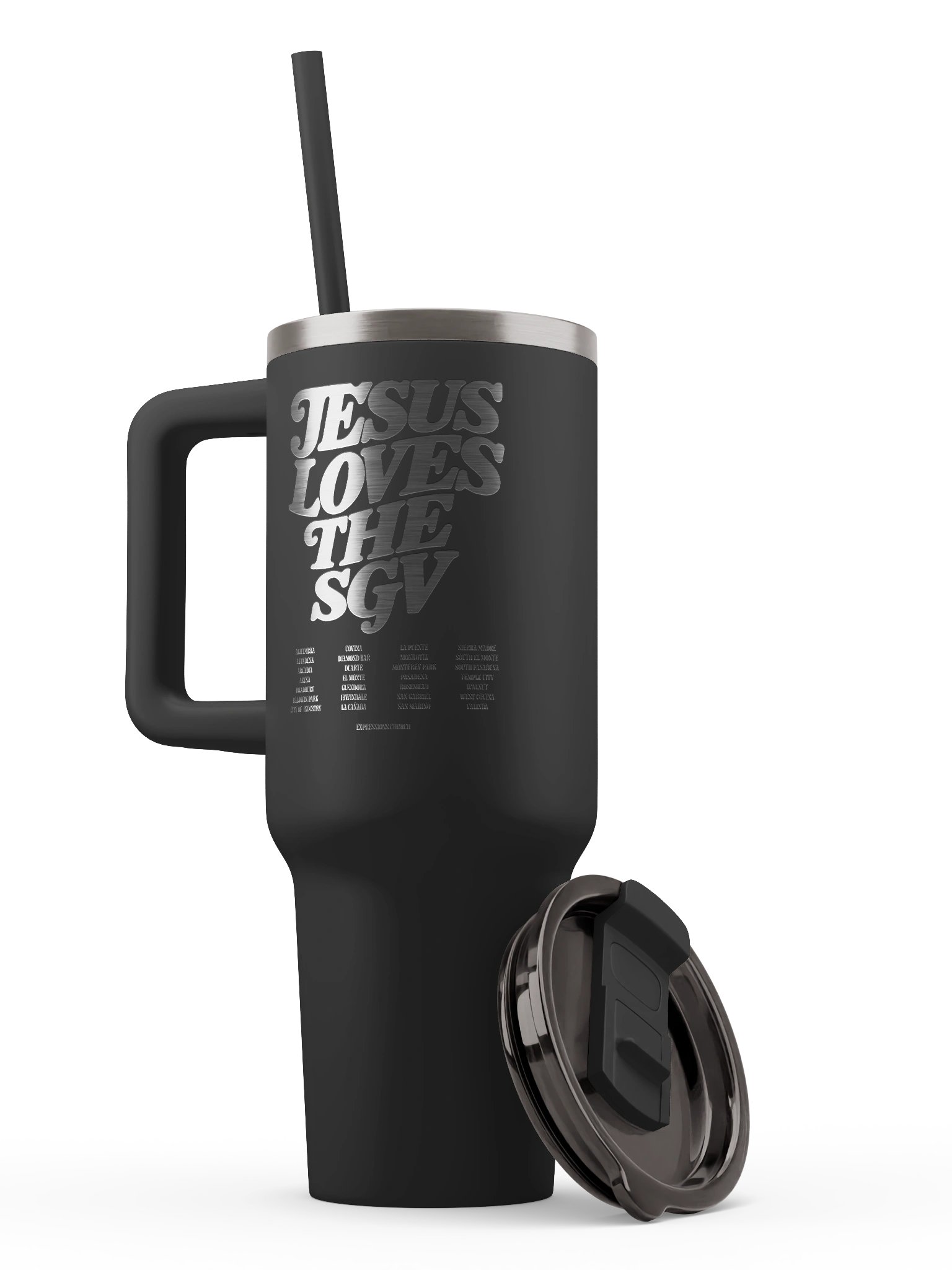 Jesus Loves SGV 40oz Travel Tumbler with Straw product image (37)