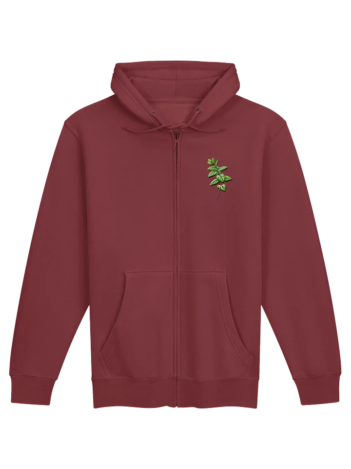 Mint Embroided Comfort Zip Hoodie product image (9)