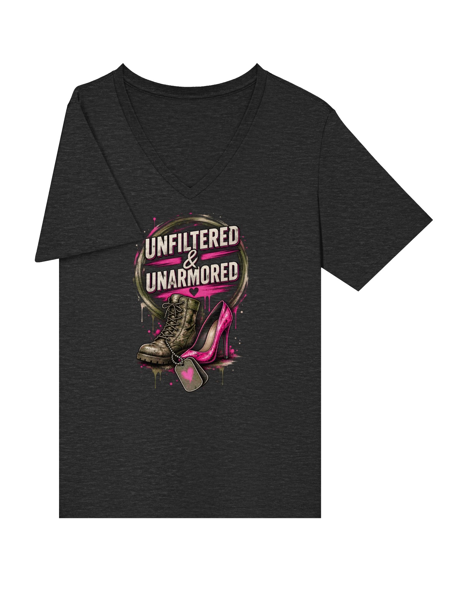 U&U Boot & Heel V-Neck Tee product image (3)