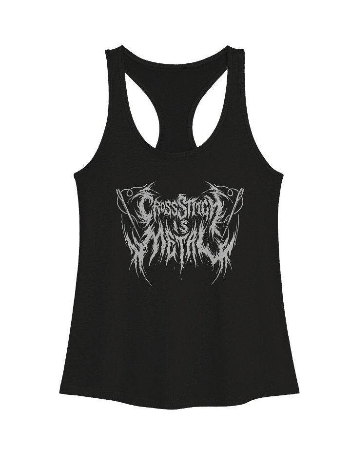 Cross Stitch is Metal Womans Racberback Tank (White) product image (1)