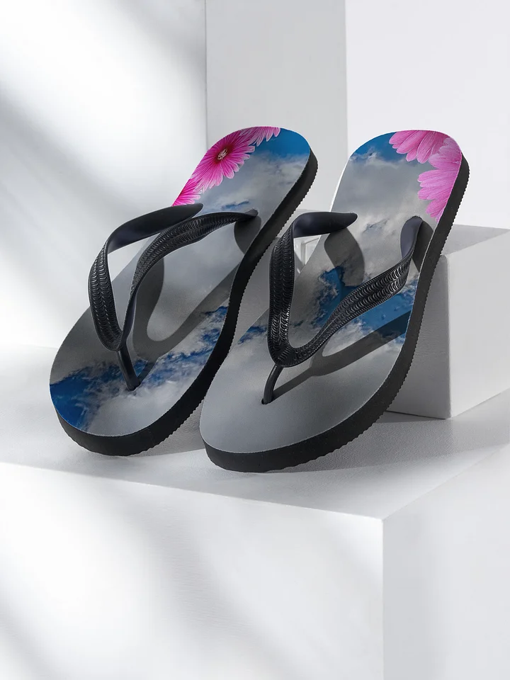 Sky Floral Footprints Flip-Flops product image (1)