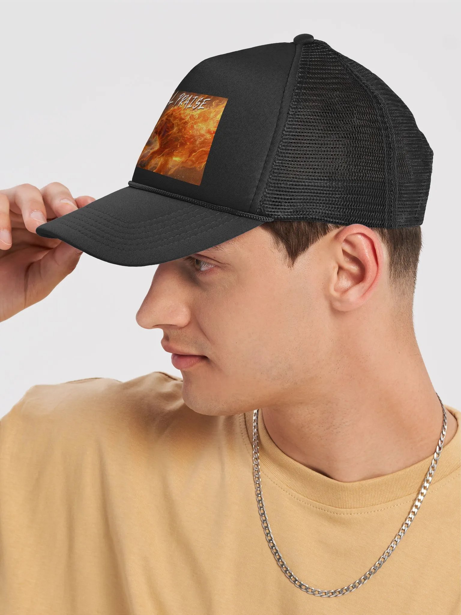 I Will Praise Foam Trucker Hat product image (7)