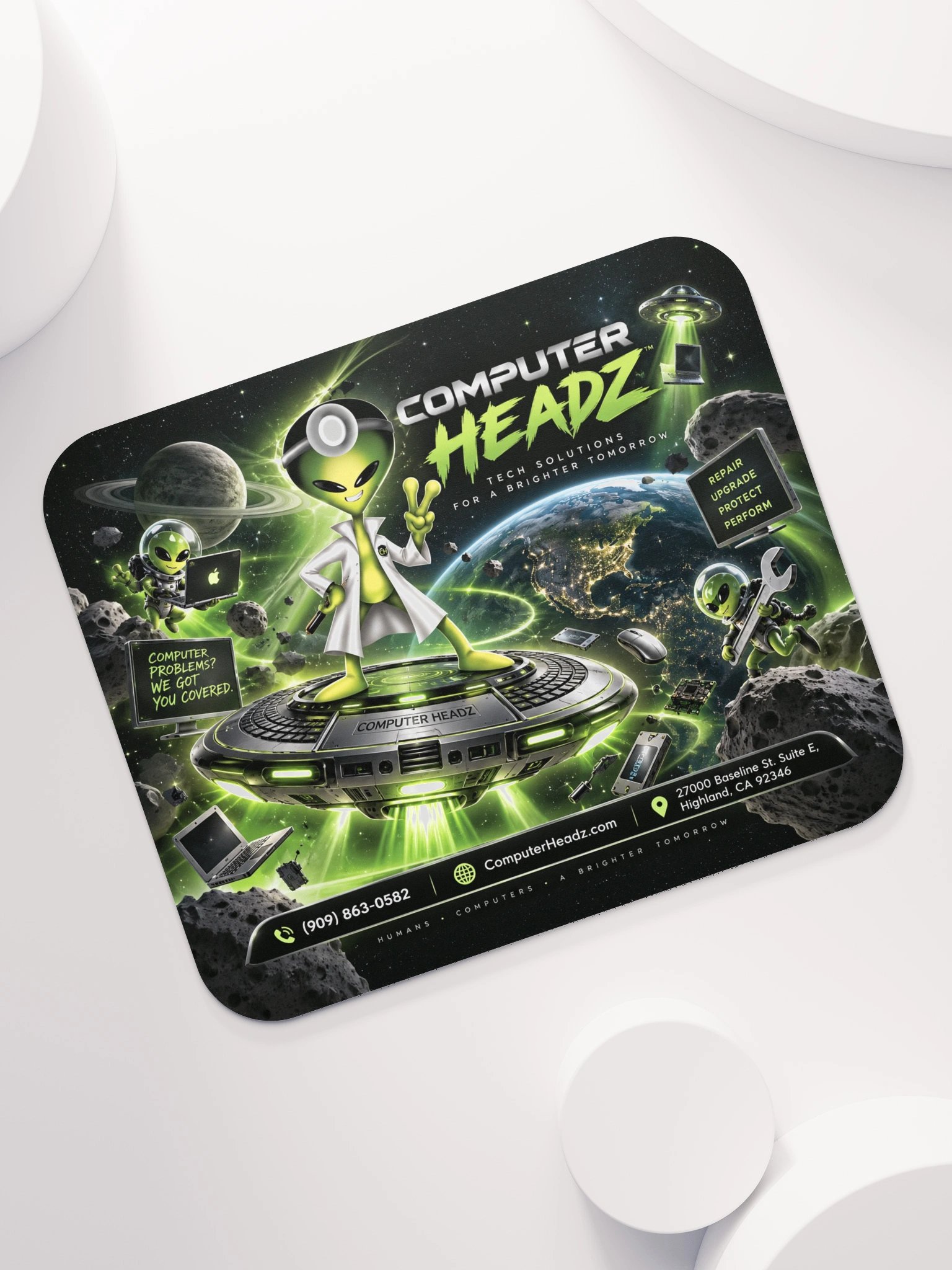 Computer Headz Green Sector Mousepad – Edition 01 product image (7)