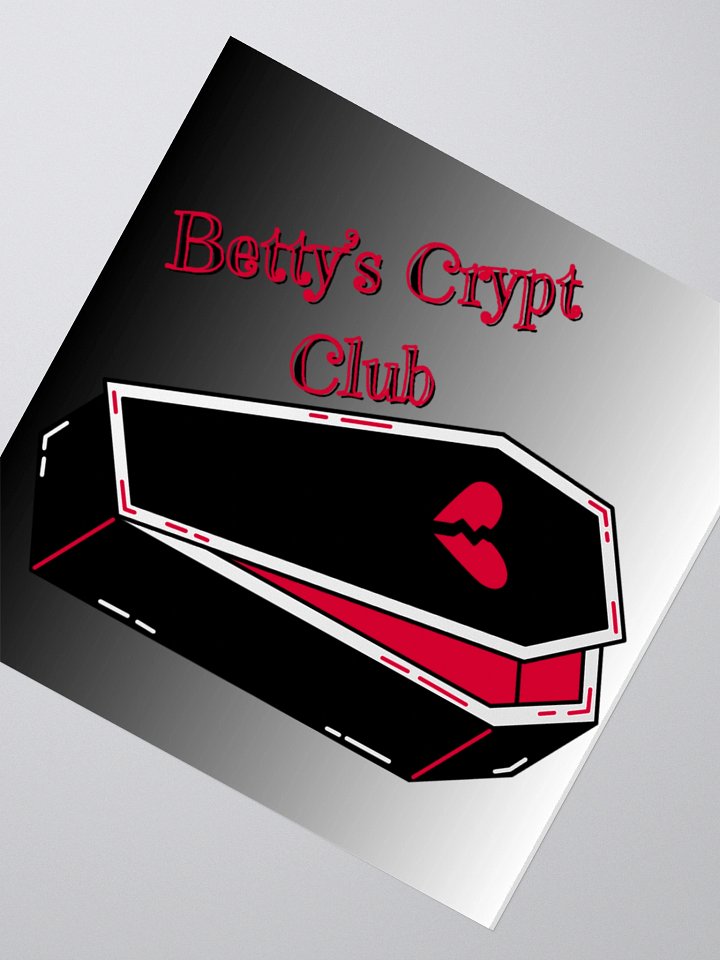 Betty's Crypt Club Square Sticker product image (4)