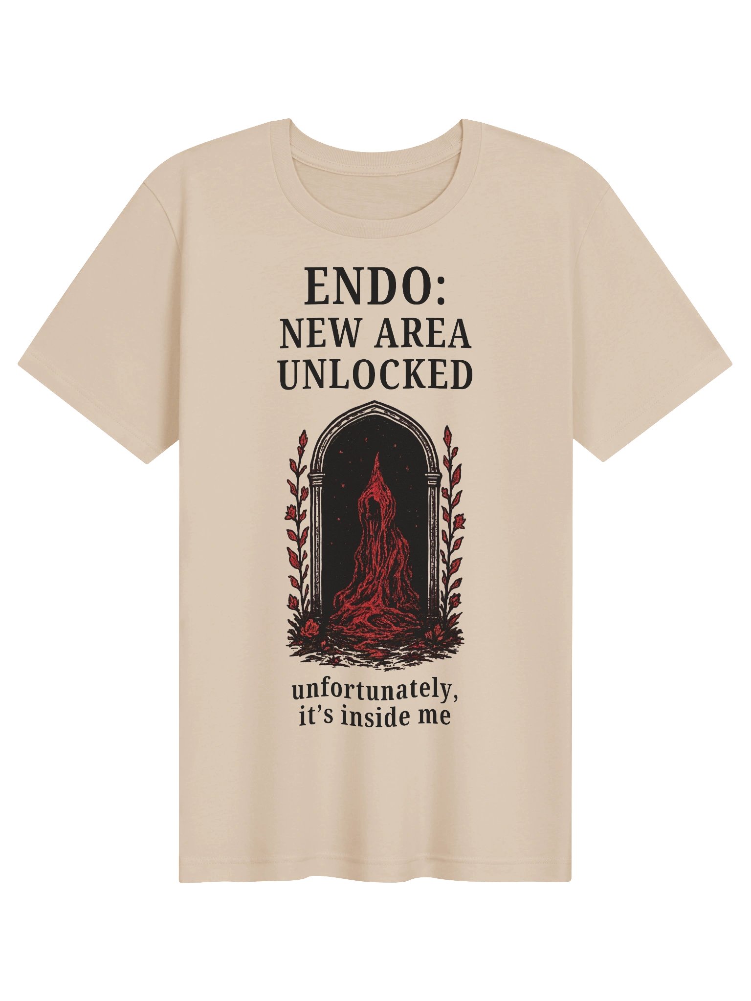 Endometriosis New Area Unlocked Shirt | Endo Awareness & Pelvic Pain Tee product image (1)