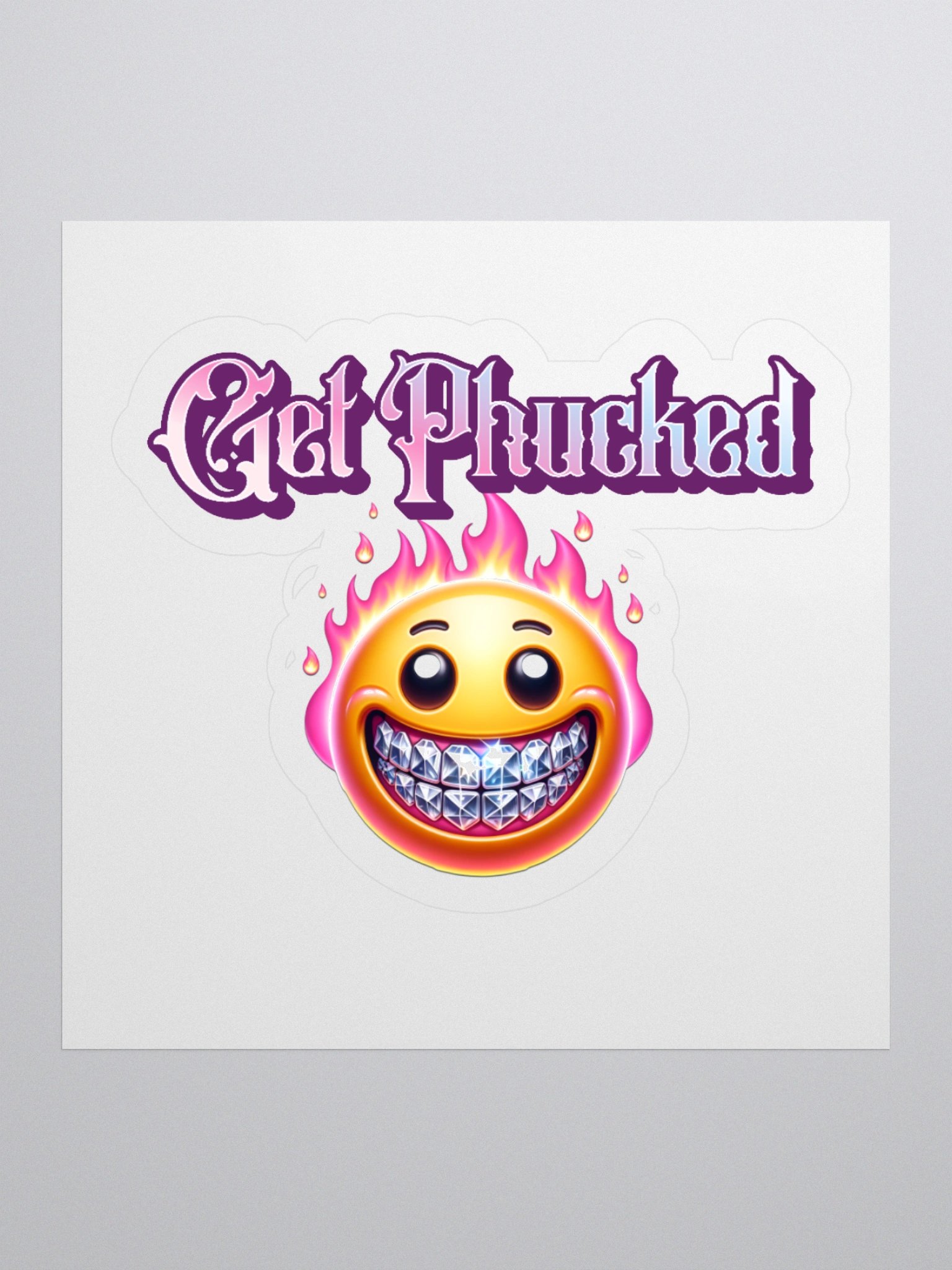 Get Phucked Kiss Cut Stickers product image (2)