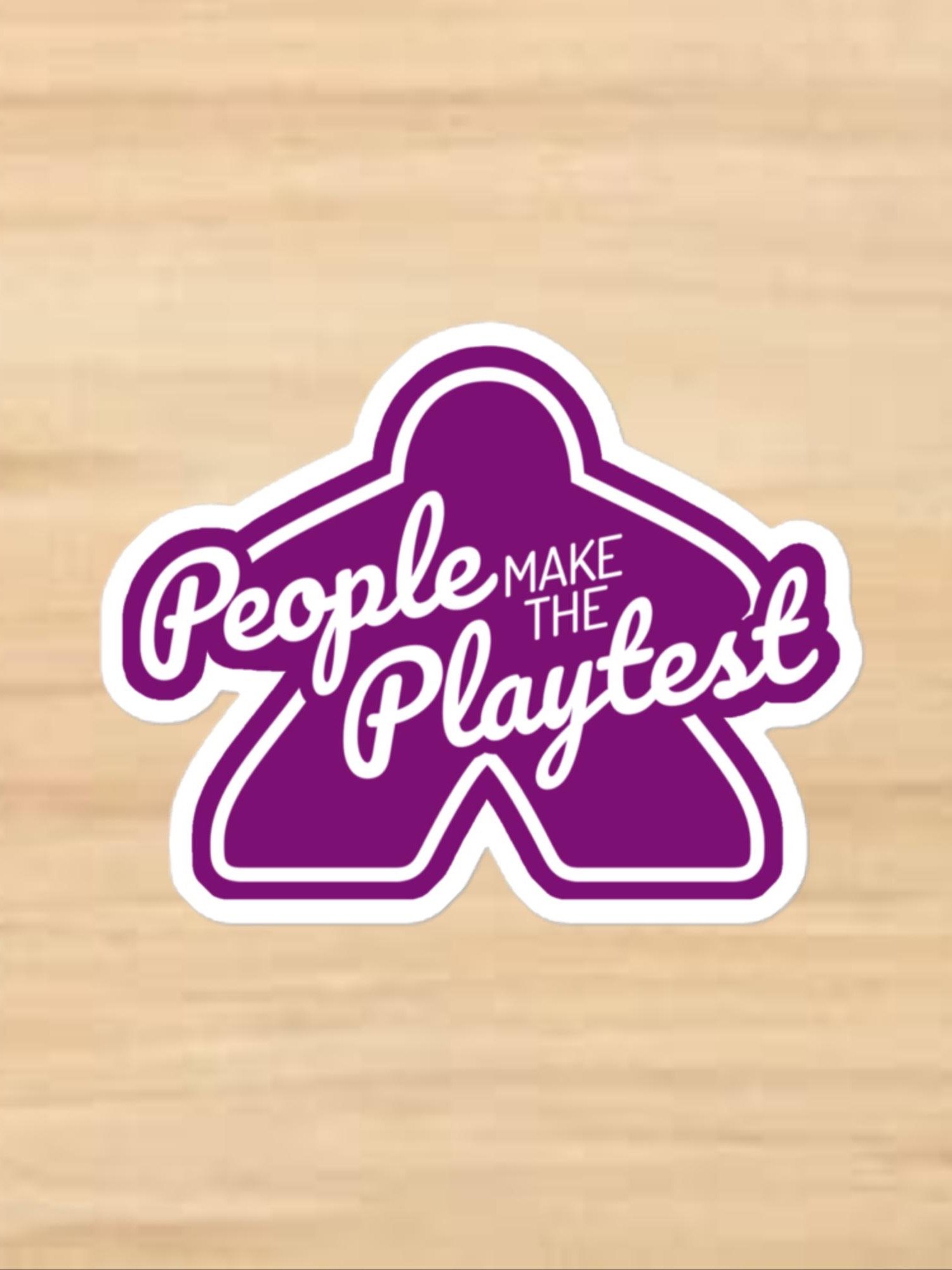 Big Meeple Purple PMTP Vinyl Sticker product image (1)