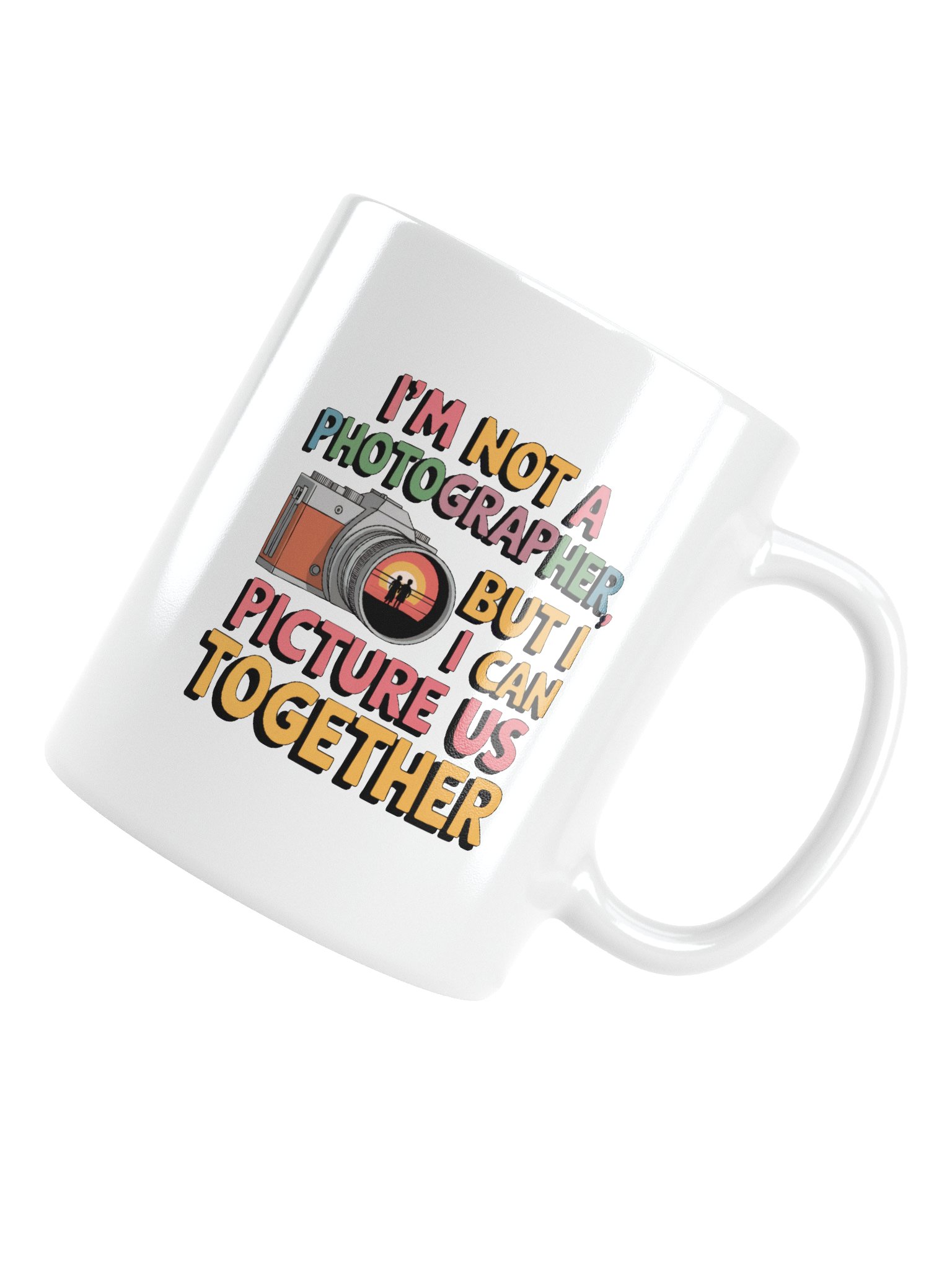 Photographer Valentine's Day Gift | I Can Picture Us Together Mug | Camera Love Pun Gift product image (5)