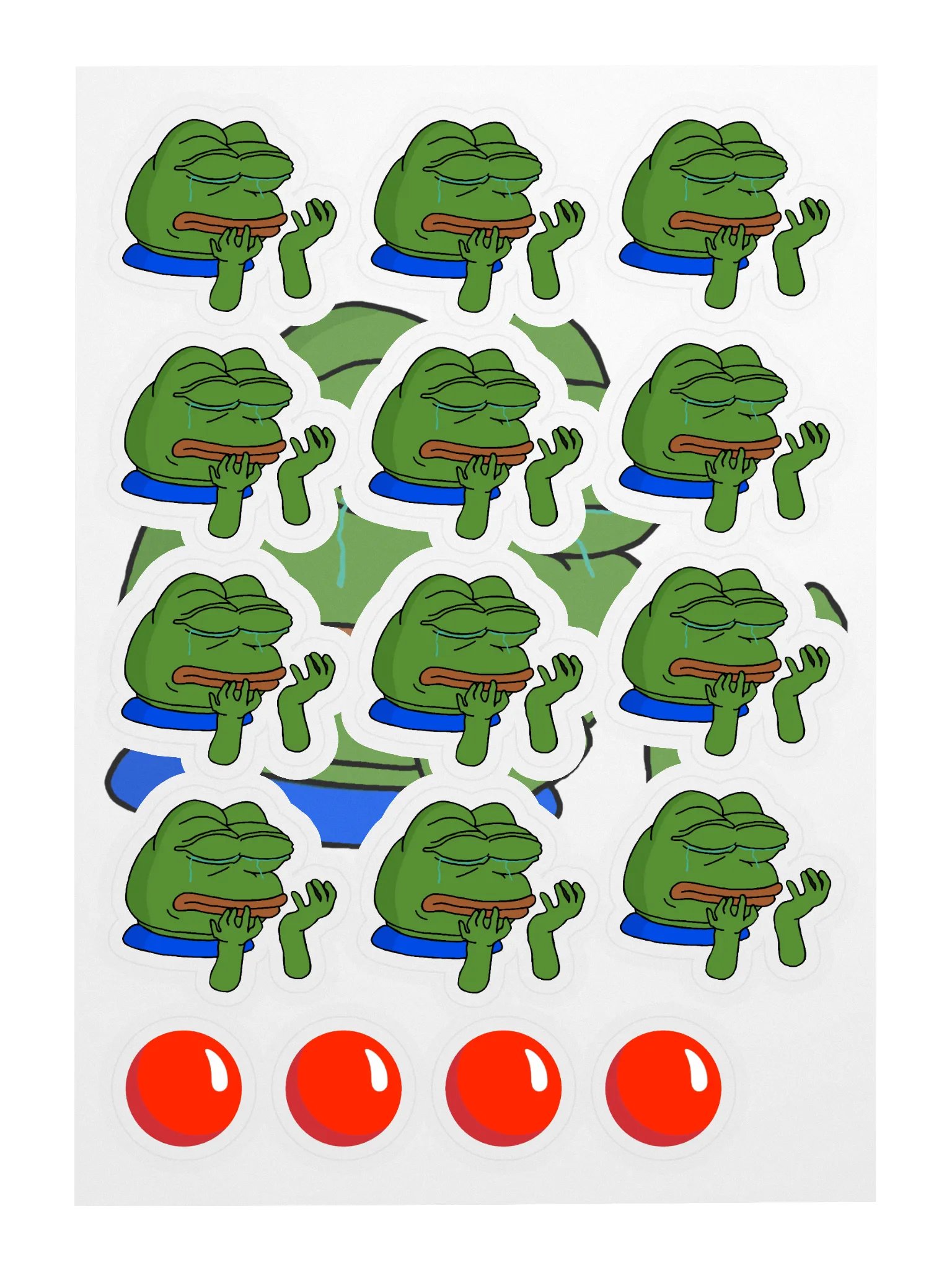 STICKERS! - Pepe Crying Pack! product image (3)