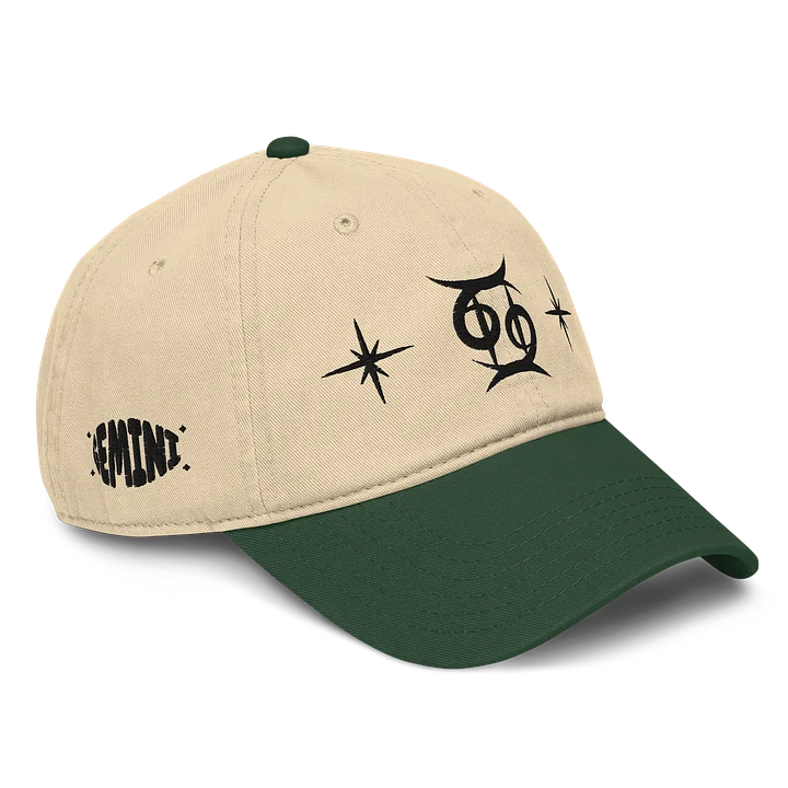 gemini-cancer cusp dad hat (black) product image (6)