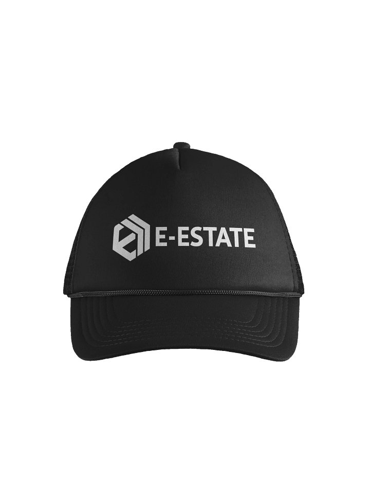 E-Estate Trucker Hat – White Logo product image (1)