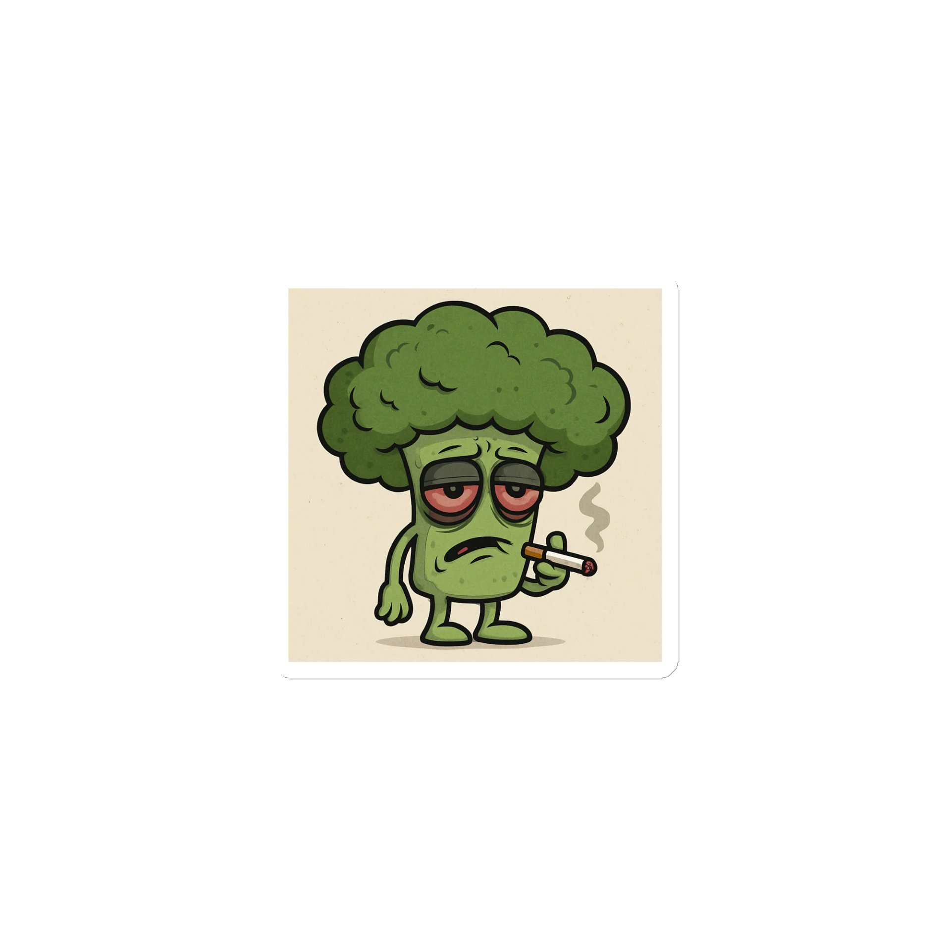 Strung Out Broccoli Refrigerator Magnet product image (1)