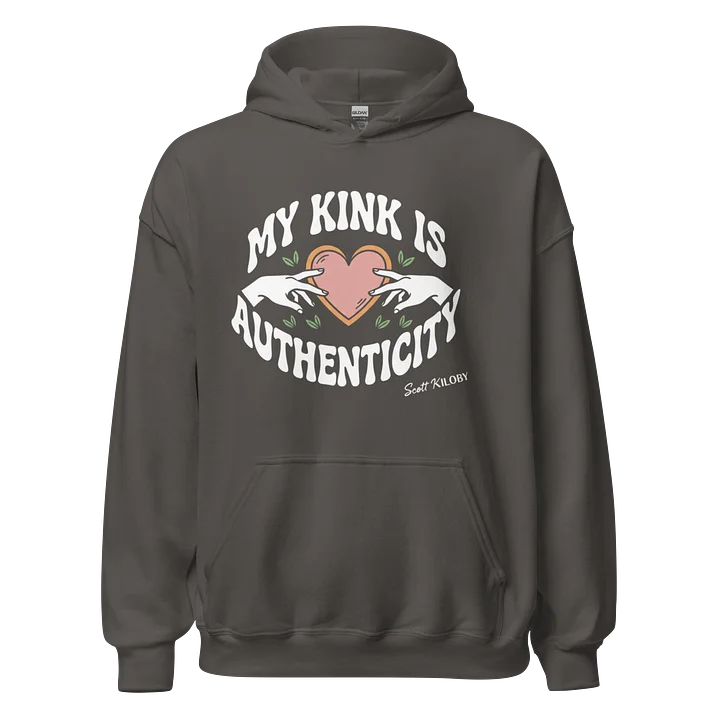 “My Kink Is Authenticity” Charcoal Classic Unisex Hoodie product image (1)