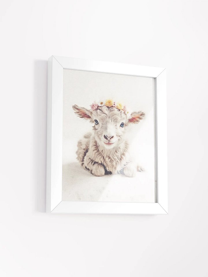 Floral Crowned Lamb Framed Poster product image (49)