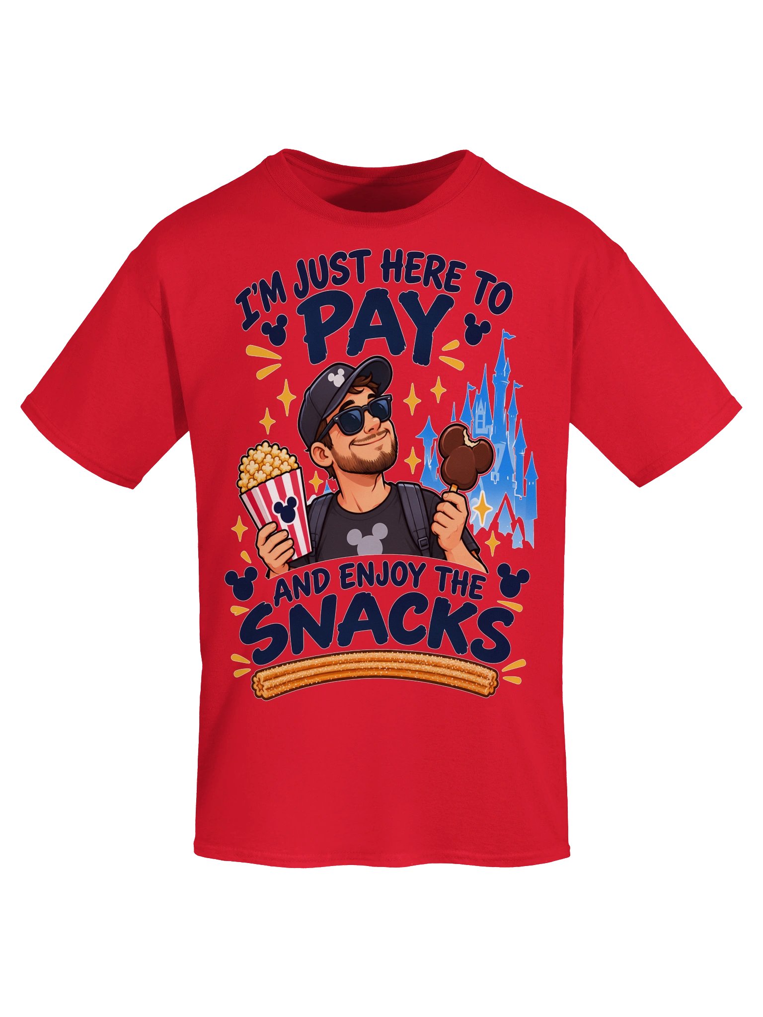 I'm Just Here to Pay and Enjoy the Snacks T-Shirt product image (25)