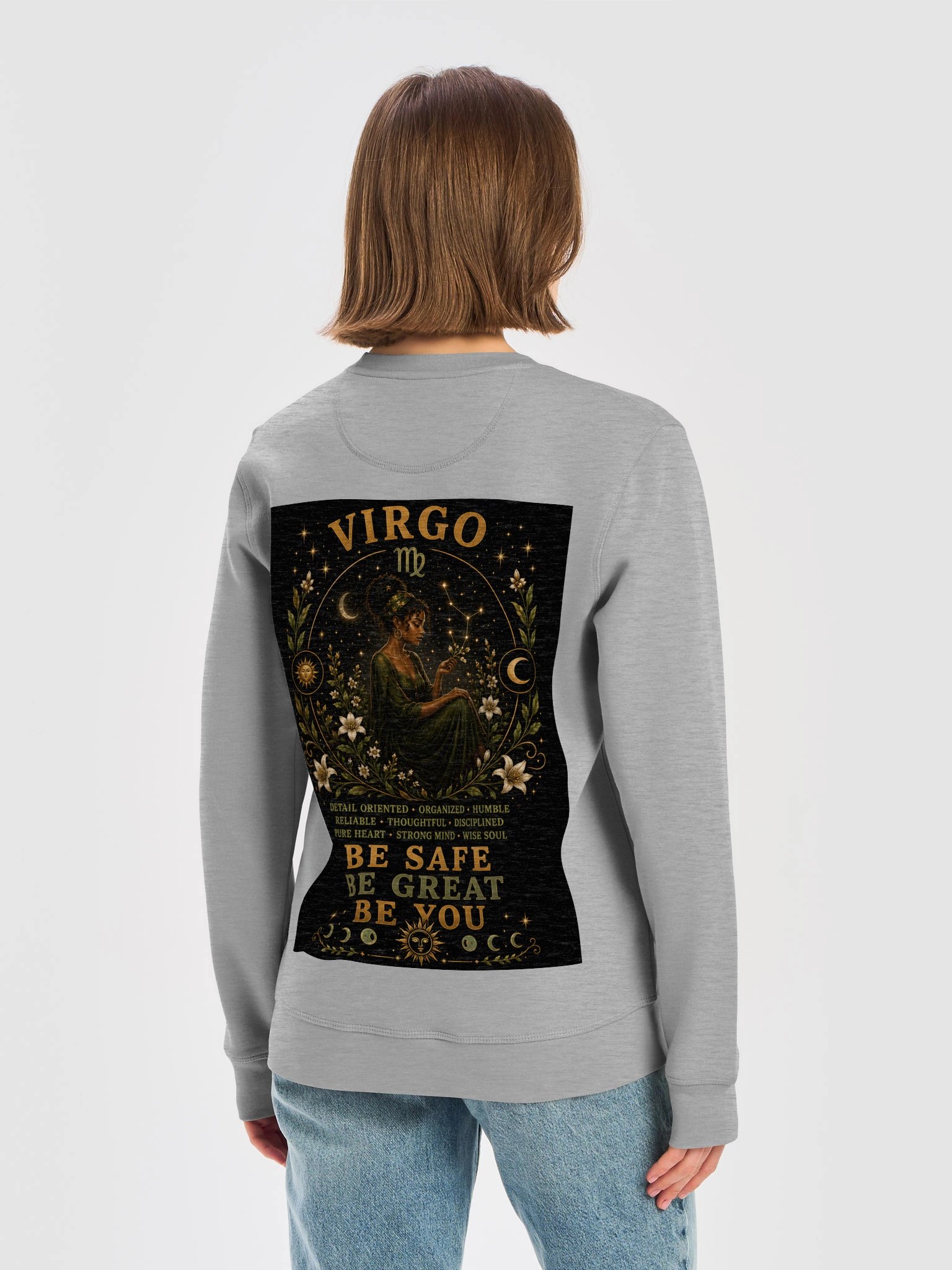 Virgo For the perfectionists. Practical. Wise. Reliable. Virgo finds beauty in every detail and purpose in every step. 🌿 Be Safe. Be Great. Be You. product image (16)