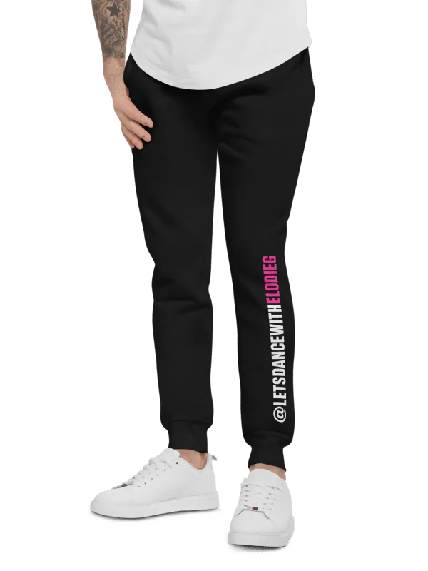 Magenta Collage Fleece Joggers product image (1)
