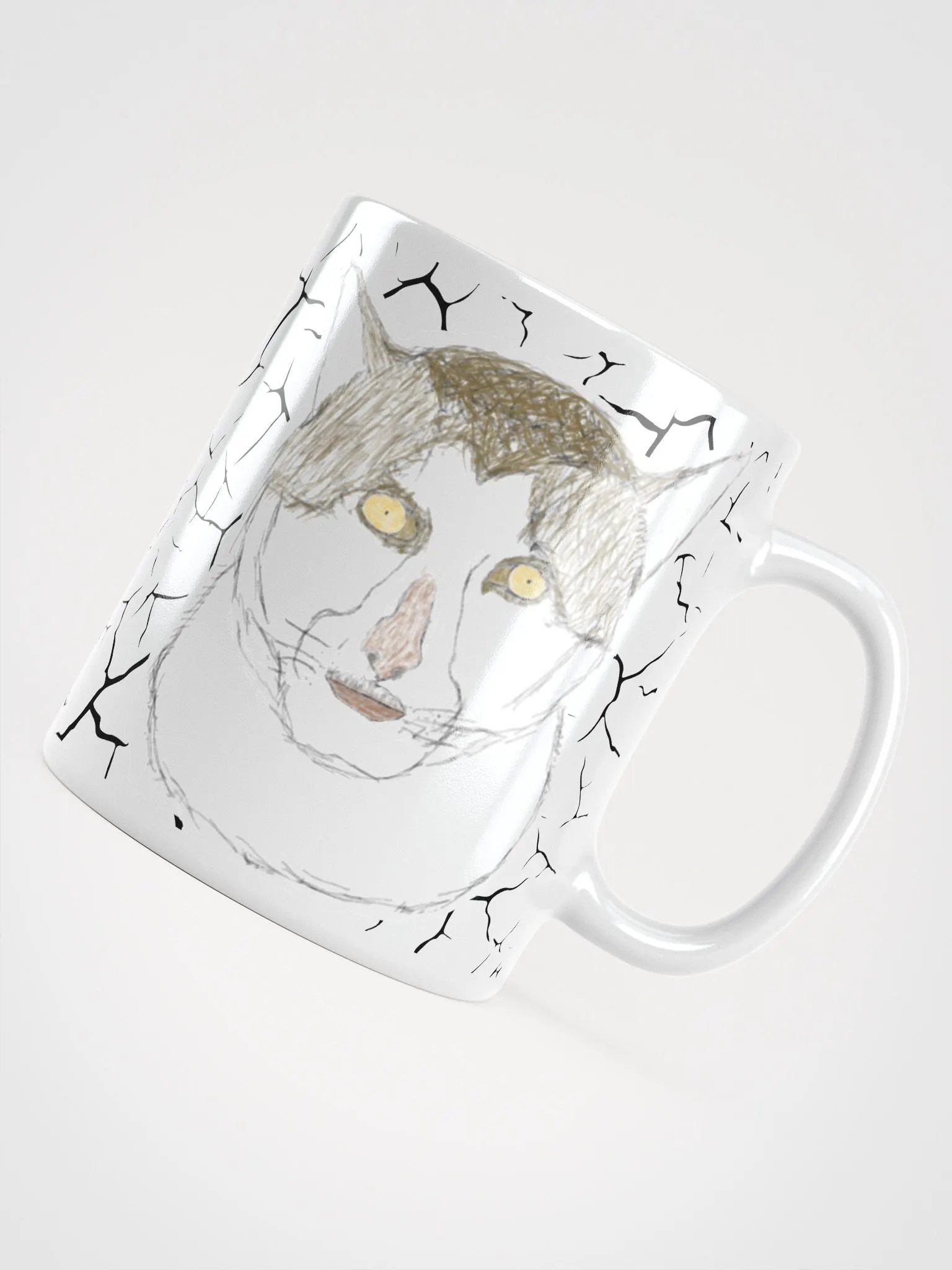 Extra Broken Cat Mug Colored product image (4)