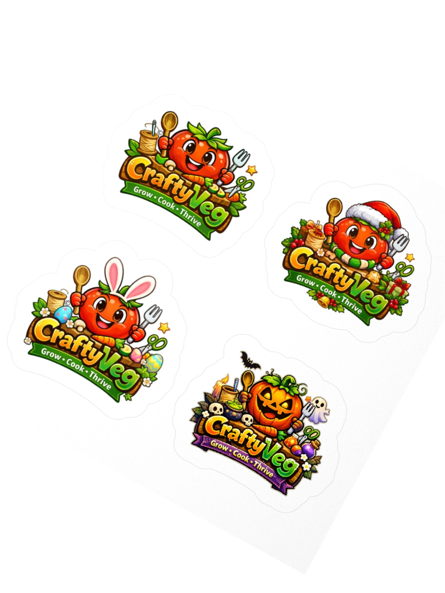 CraftyVeg Seasonal Stickers product image (4)