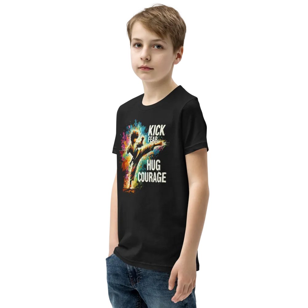 Courage Embrace Karate Youth T-Shirt product image (4)