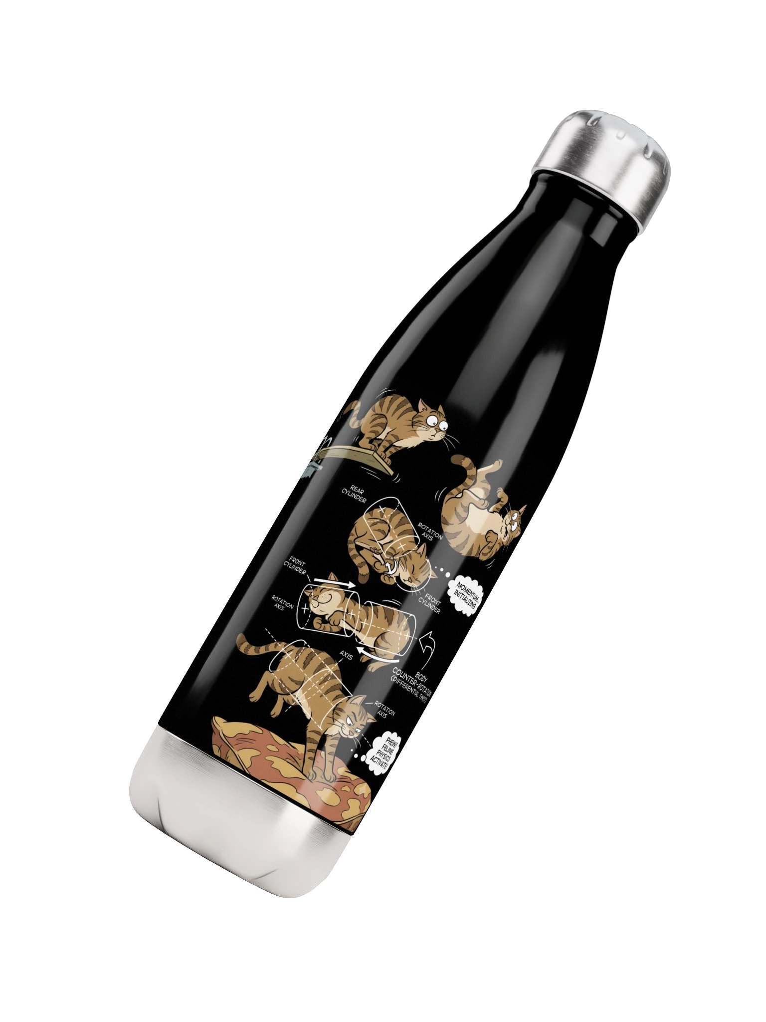 Feline Physics Cat Twist Water Bottle product image (4)