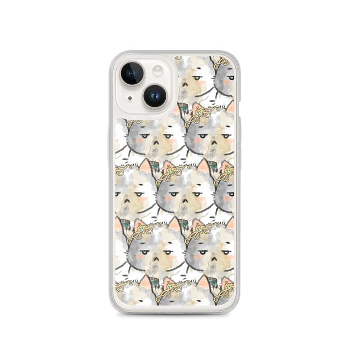 Whimsical Cat Faces iPhone® Clear Case product image (4)