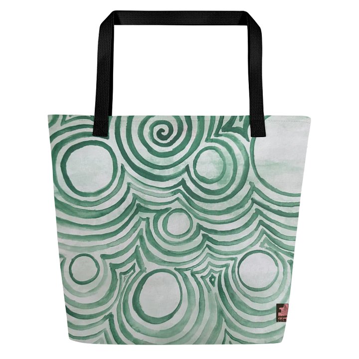 "Green Swirl" Tote product image (1)