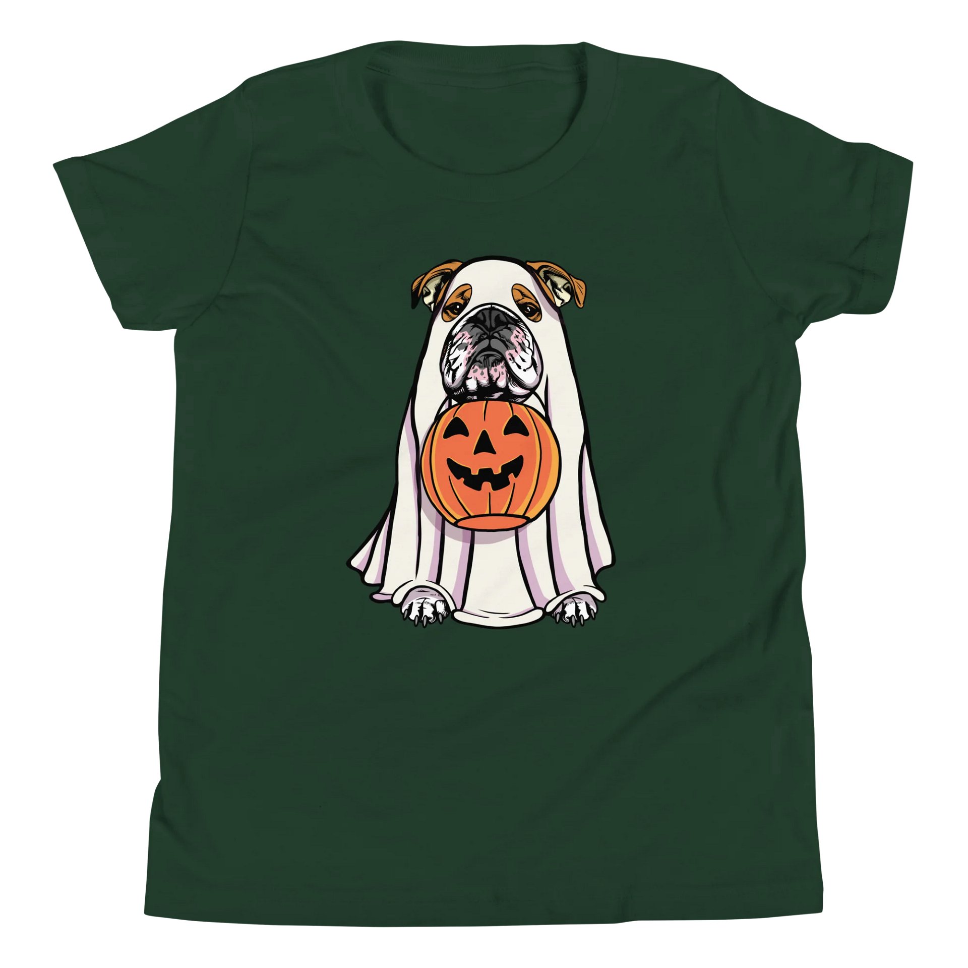 Halloween English Bulldog(Red) Youth T-Shirt product image (5)