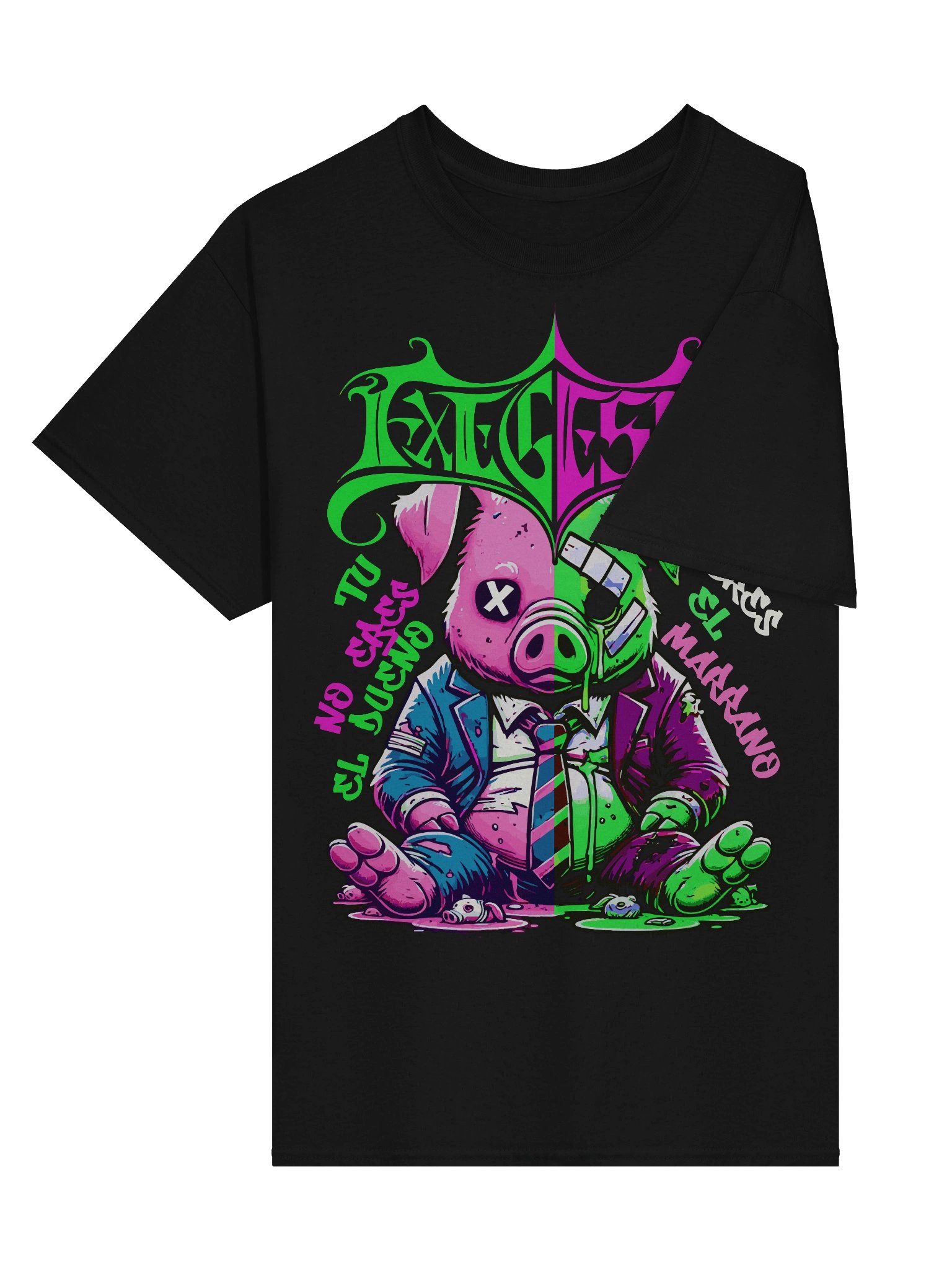 Split Personality Pig Graphic Tee product image (3)