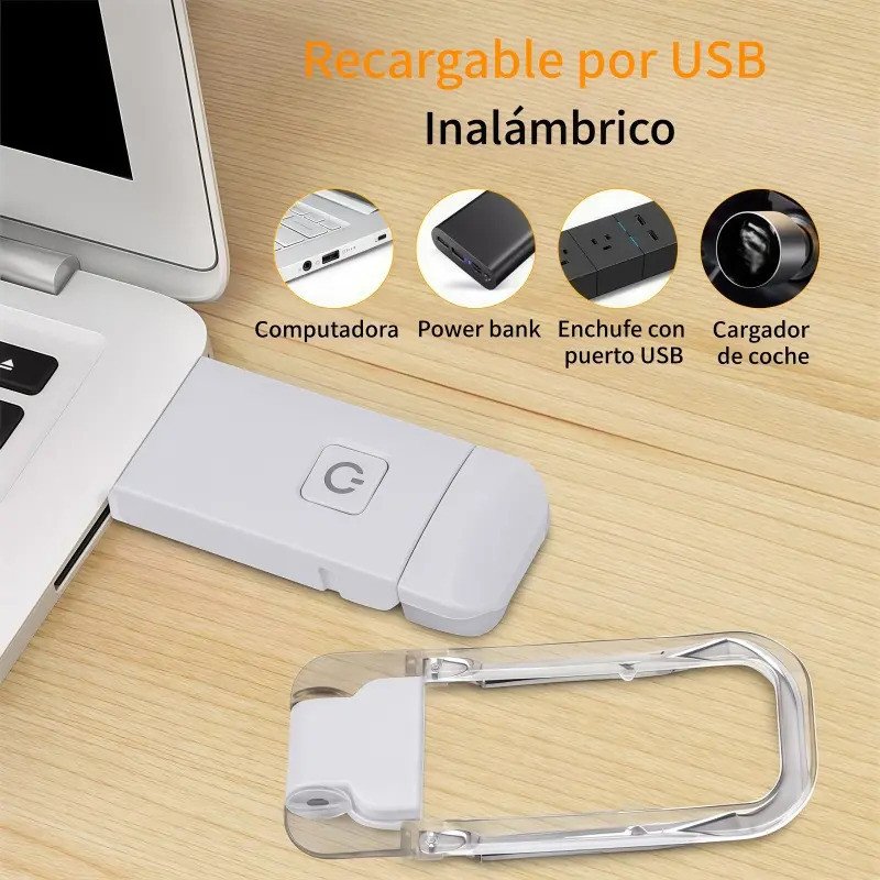 Luz De Libro Usb Recargable Brillo Ajustable Para Protección product image (3)