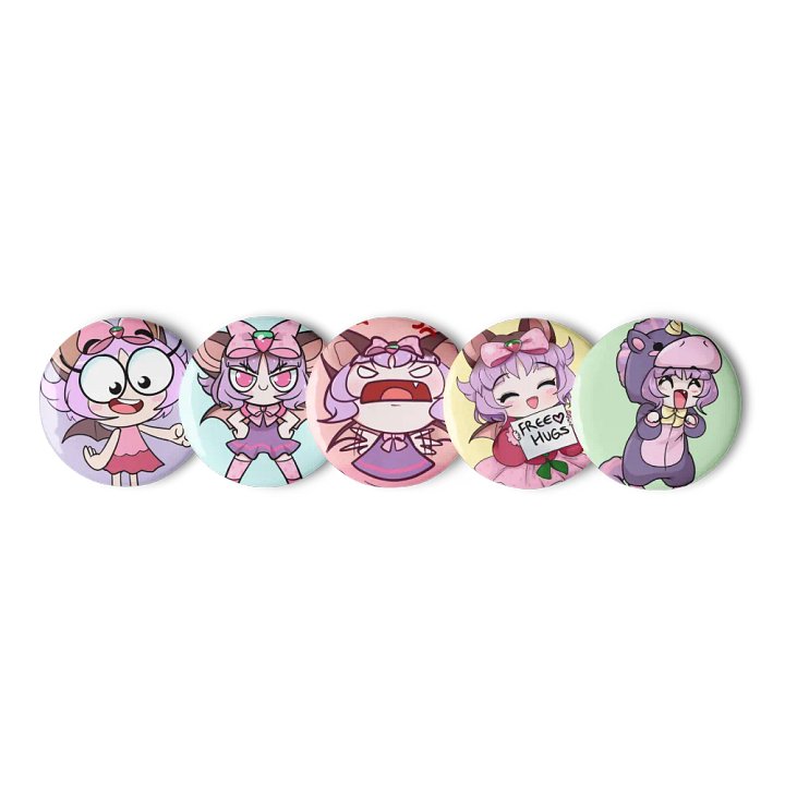 A rainbow of Miko Button Pins product image (3)