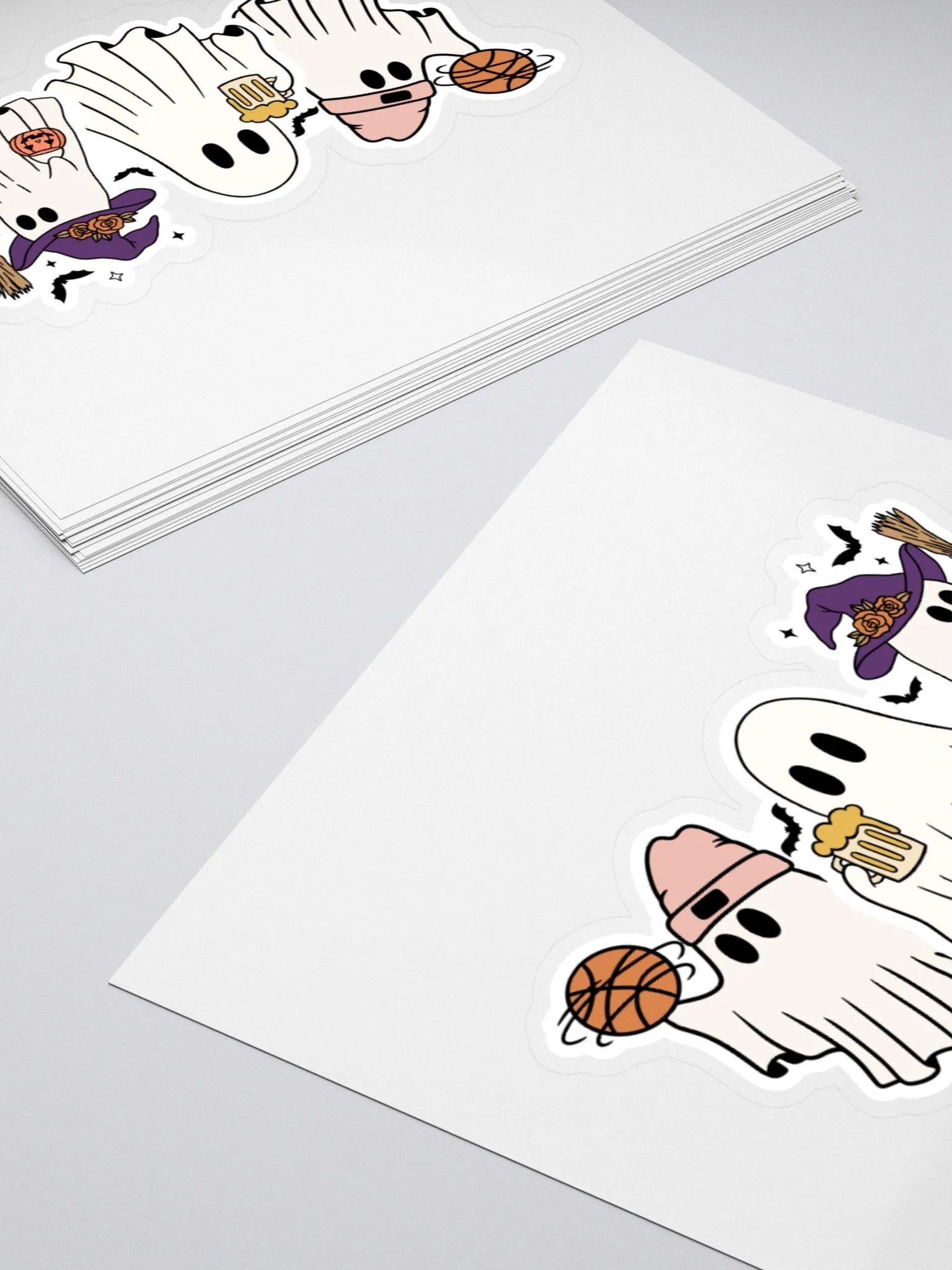 Spooky Ghost Squad Sticker – Fun Halloween Vibes product image (4)