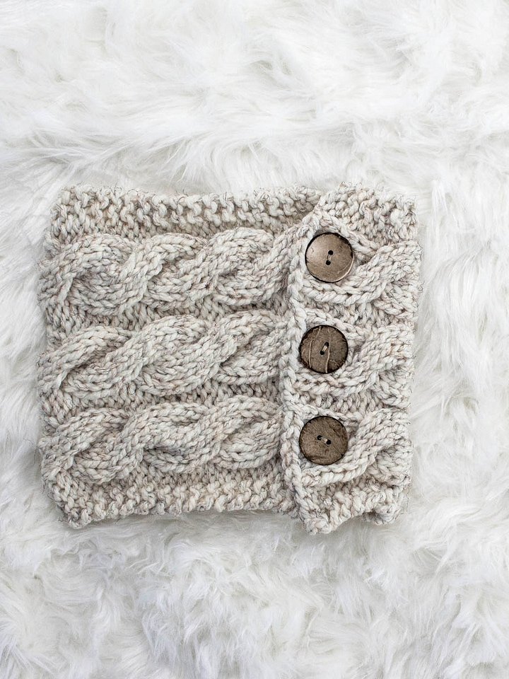 Button Cowl Knitting Pattern - Friendship product image (2)