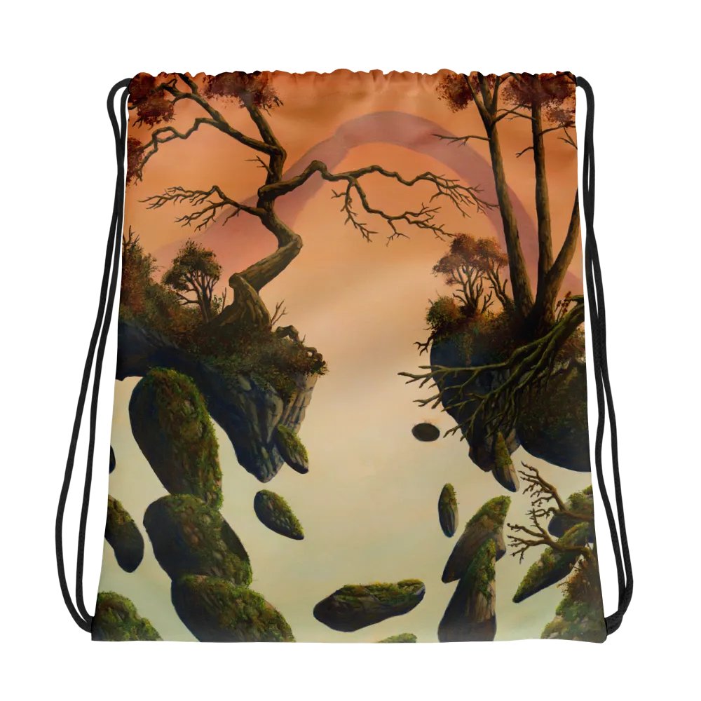 Surreal Sunset Drawstring Adventure Bag product image (1)