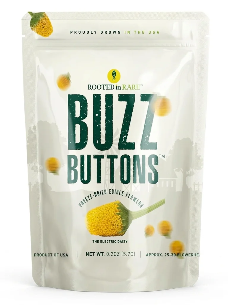 Buzz Buttons Edible Flowers Cocktails, Toothaches, Arthritis | Grown In USA | Spilanthes product image (1)
