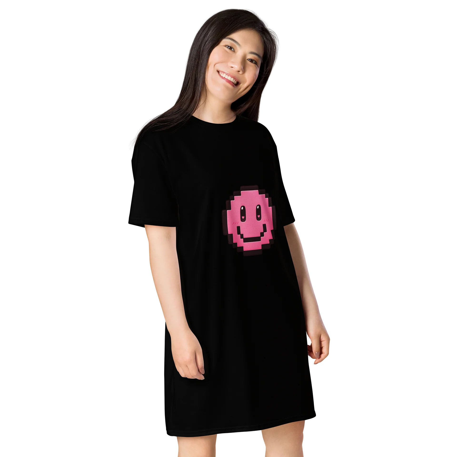 Pixel Smiley T-Shirt Dress product image (5)