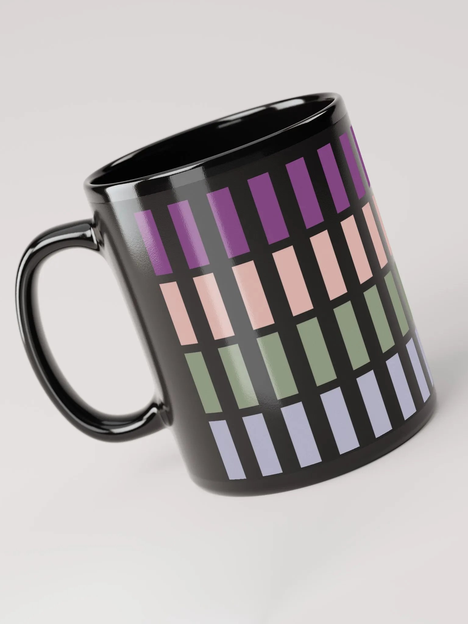 Contrasting Colores Rectangle Patterns Black Mug product image (12)