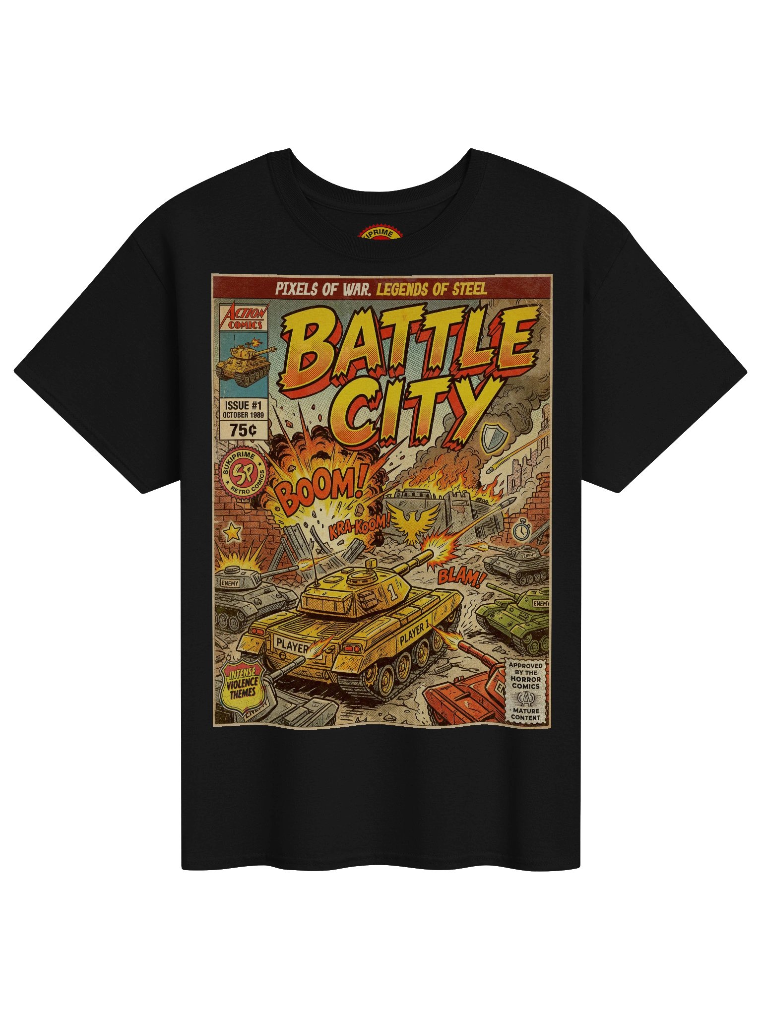 Battle City Comic Art T-Shirt product image (1)