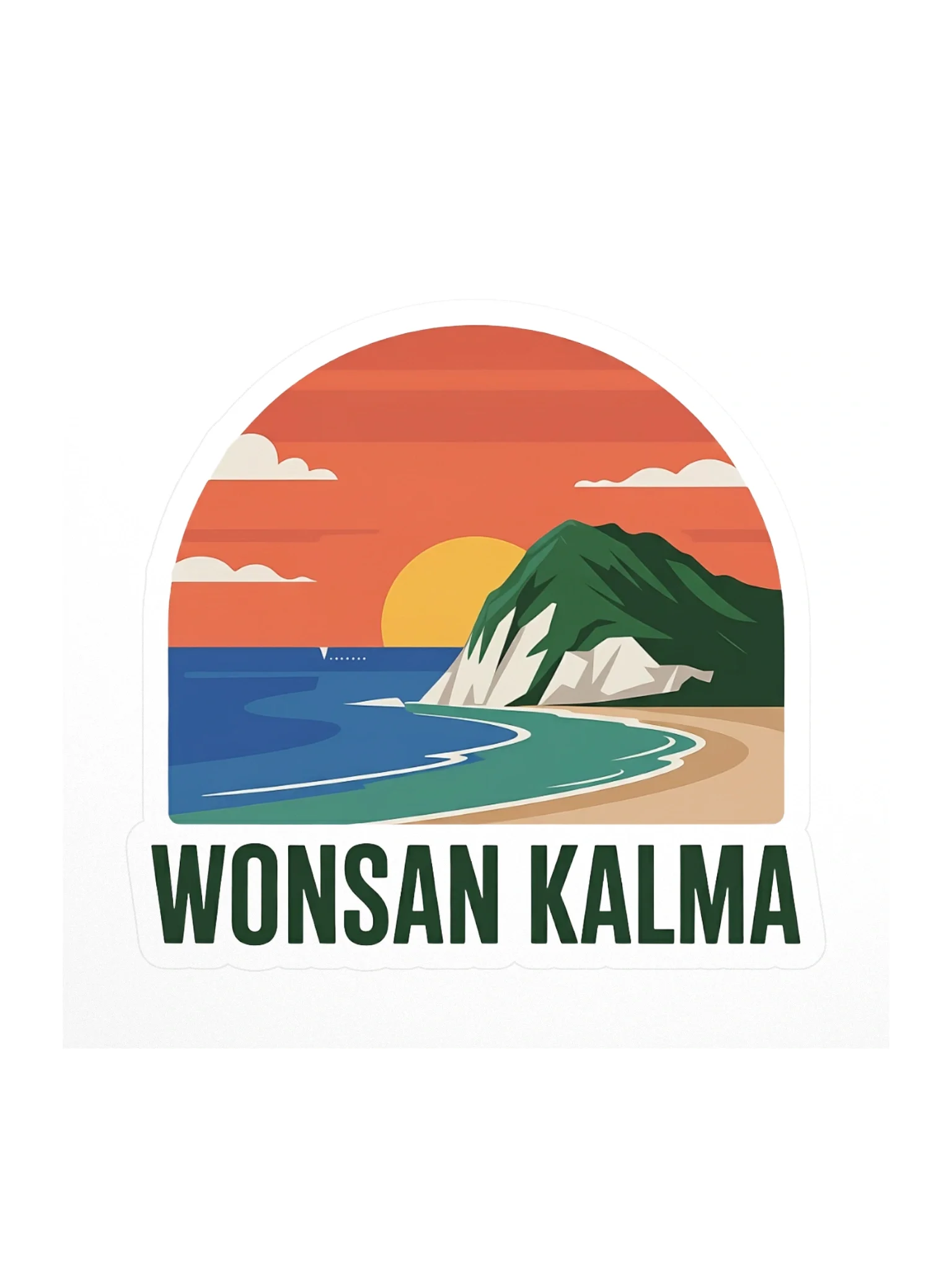 Wonsan Kalma Beach Resort Sticker — VP.STKR-01