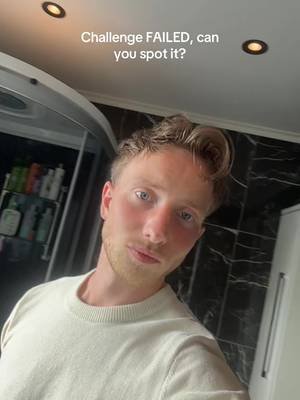 Challenge failed…can you spot the challenge? Hint: it had something to do with my eyes #fyp #challenge 