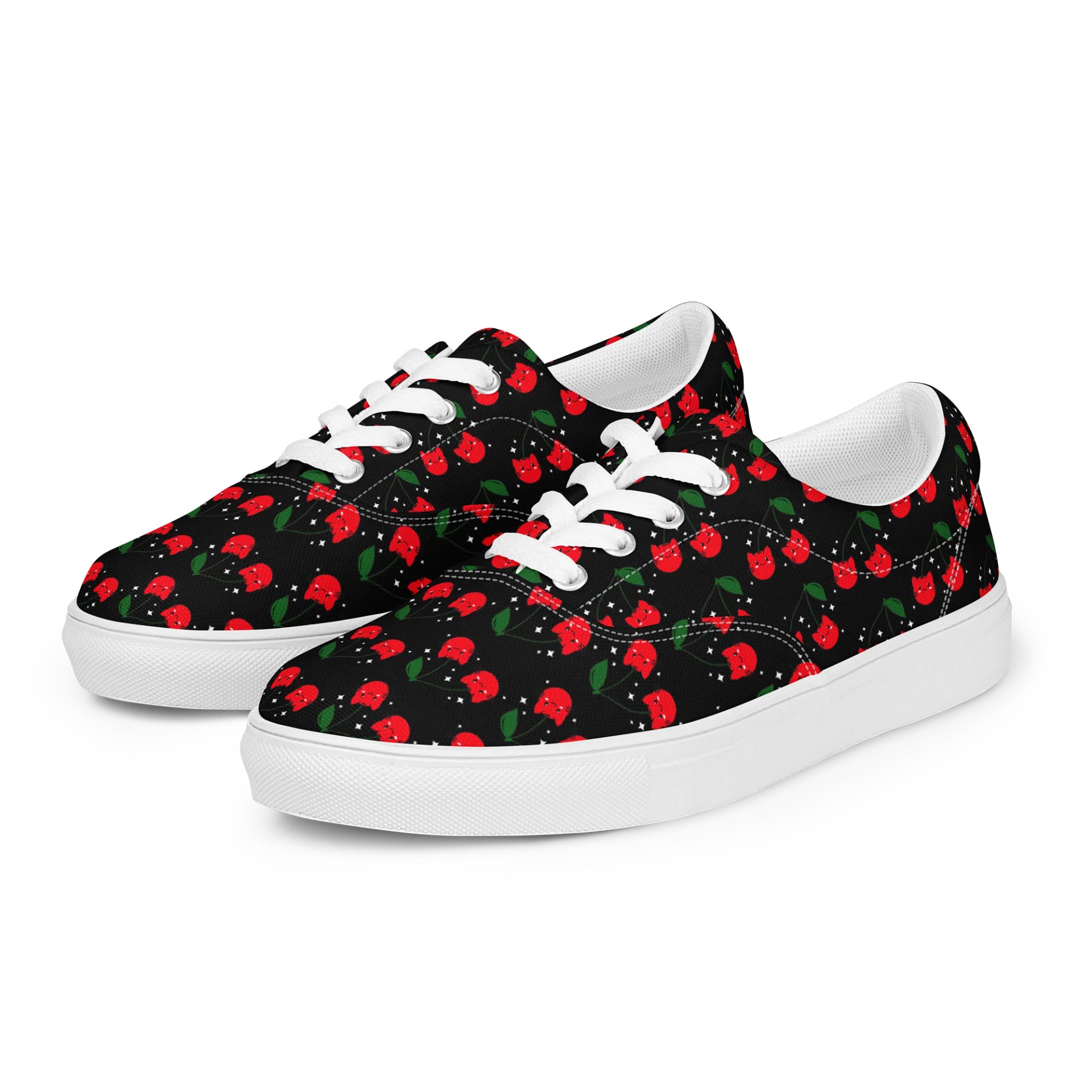 Cherry Cats Canvas Shoes product image (5)