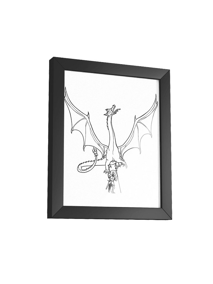 Saint George and the Dragon framed poster product image (8)