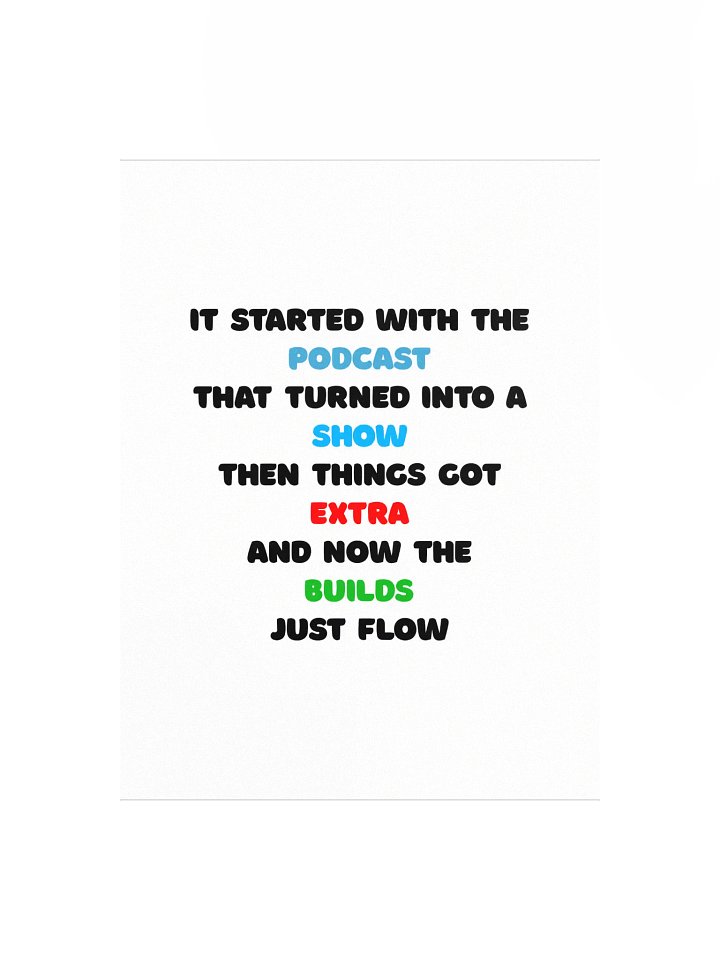 The TDW Story Poster product image (1)