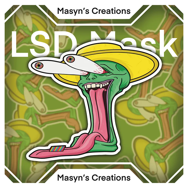 LSD Mask Sticker product image (1)