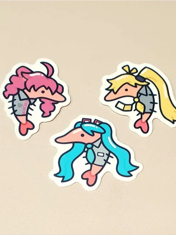 Vocaloid Shrimp Sticker Bundle product image (2)