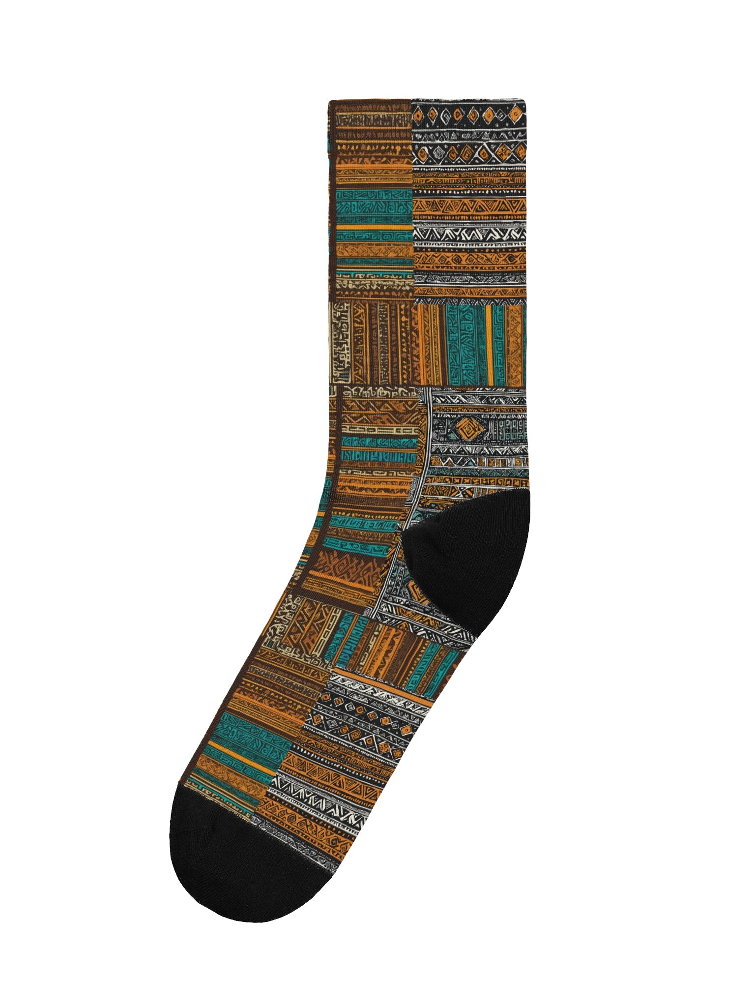 Tribal Ambassador Pattern - CaribbeanApples | Premium Sustainable Crew Socks product image (4)