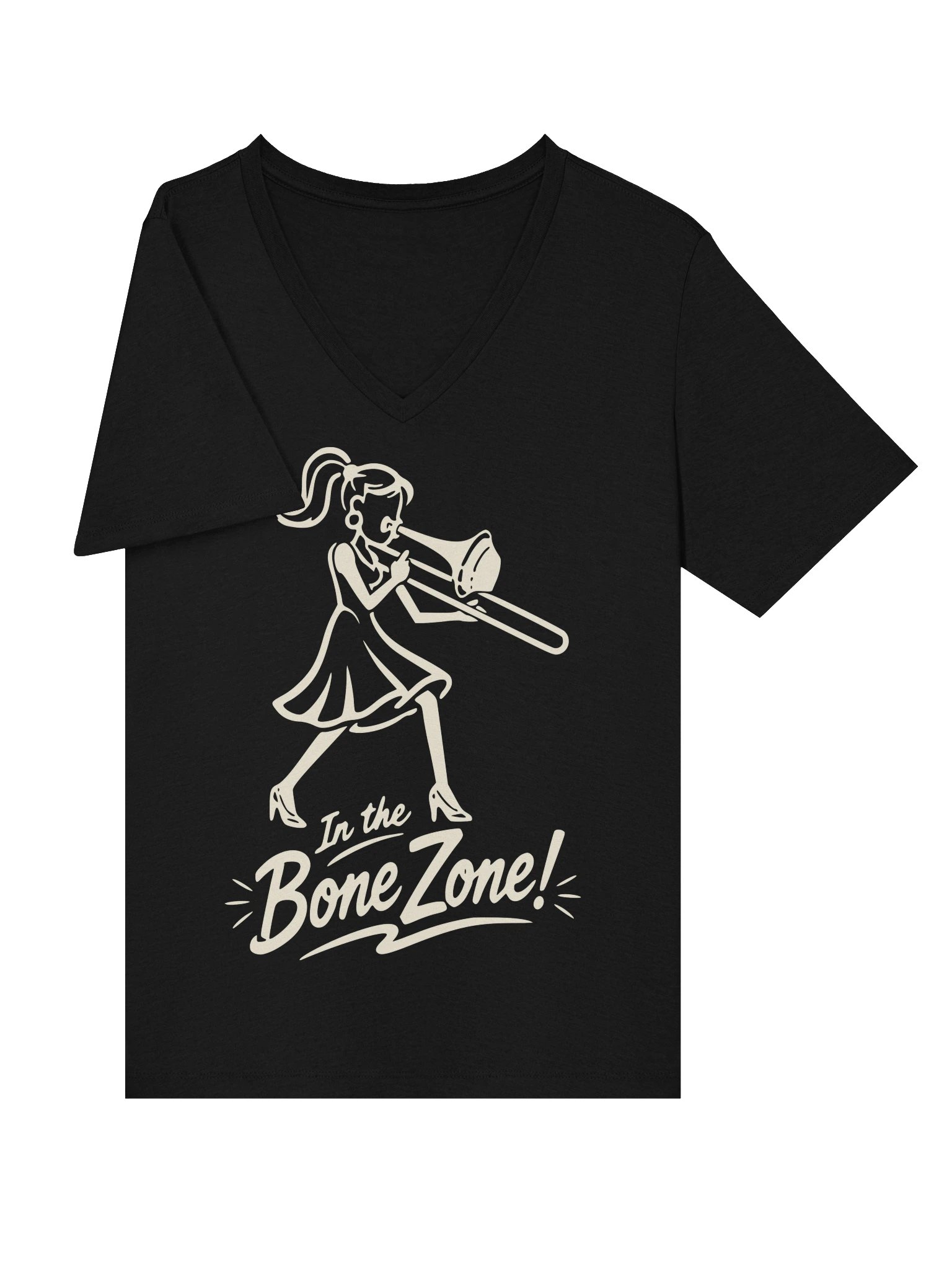 In the Bone Zone! Women's V-Neck Tee product image (21)