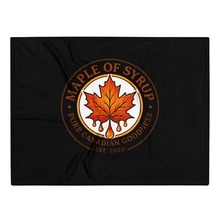 Pure Canadian Goodness Blanket (Black) product image (2)