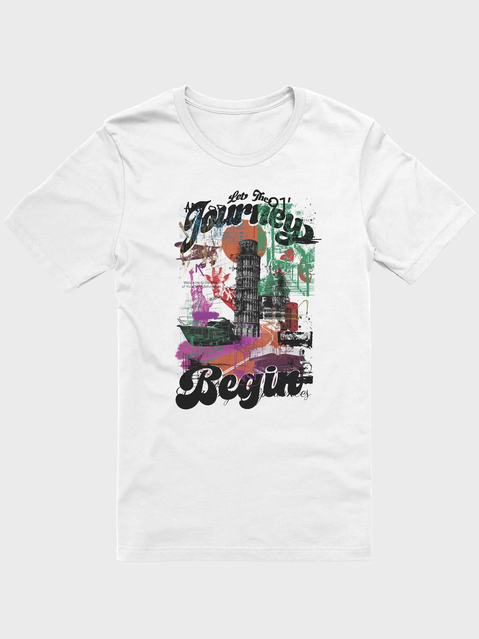 Let The Journey Begin Vintage Graphic T Shirts​ product image (1)